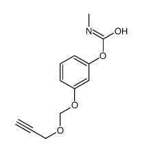 N-Methylcarbamic acid m-[(2-propynyloxy)methoxy]phenyl ester结构式