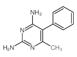 2,4-DIAMINO-6-METHYL-5-PHENYLPYRIMIDINE Structure