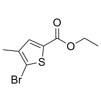 5-溴-4-甲基噻吩-2-羧酸乙酯结构式