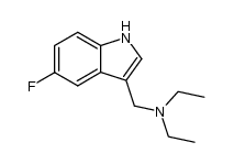 N,N-diethyl-3-aminomethyl-5-fluoro-1H-indole结构式