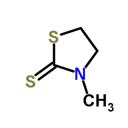 3-甲基噻唑啉-2-硫酮结构式