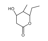 (4R,5S,6R)-6-ethyl-4-hydroxy-5-methyloxan-2-one Structure