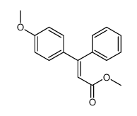 methyl 3-(4-methoxyphenyl)-3-phenylprop-2-enoate结构式