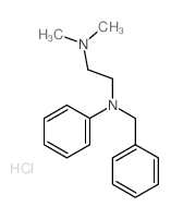 1,2-Ethanediamine,N1,N1-dimethyl-N2-phenyl-N2-(phenylmethyl)-, hydrochloride (1:1) structure