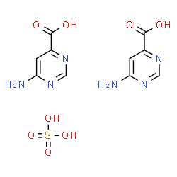 6-氨基嘧啶-4-羧酸化合物与硫酸(2:1)结构式