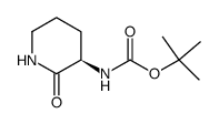 (R)-叔丁基(2-氧代哌啶-3-基)氨基甲酸结构式