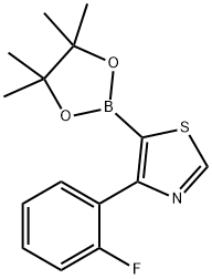4-(2-Fluorophenyl)thiazole-5-boronic acid pinacol ester Structure