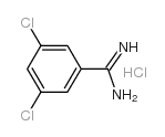 3,5-DICHLOROBENZENE-1-CARBOXIMIDAMIDE HYDROCHLORIDE structure