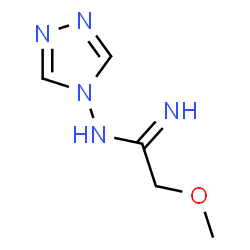Ethanimidamide,2-methoxy-N-4H-1,2,4-triazol-4-yl- Structure