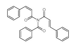 Benzamide,N,N-bis(1-oxo-3-phenyl-2-propen-1-yl)- Structure