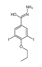 3,5-diiodo-4-propoxybenzohydrazide结构式