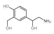 4-(2-氨基-1-羟基乙基)-2-(羟基甲基)苯酚结构式