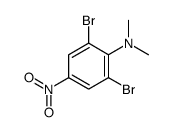 2,6-dibromo-N,N-dimethyl-4-nitroaniline结构式