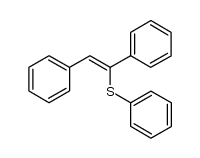 (Z)-1,2-diphenyl-1-(phenylthio)ethene Structure