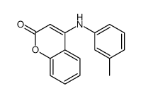 4-(3-methylanilino)chromen-2-one结构式