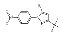5-溴-1-(4-硝基苯基)-3-(三氟甲基)-1H-吡唑结构式