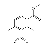 2,4-二甲基-3-硝基苯甲酸甲酯结构式
