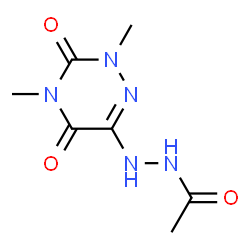 Acetic acid, 2-(2,3,4,5-tetrahydro-2,4-dimethyl-3,5-dioxo-1,2,4-triazin-6-yl)hydrazide (9CI) picture