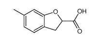 6-甲基-2,3-二氢苯并呋喃-2-羧酸结构式