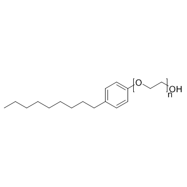 聚乙二醇单-4-壬苯醚n≈5结构式