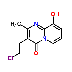 3-(2-氯乙基)-9-羟基-2-甲基-4H-吡啶并[1,2-a]嘧啶-4-酮结构式