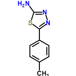 5-对甲基苯基-2-氨基-1,3,4-噻二唑结构式
