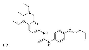 1-(4-butoxyphenyl)-3-[3-(diethylaminomethyl)-4-ethoxyphenyl]thiourea,hydrochloride Structure