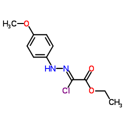 Ethyl chloro[(4-methoxyphenyl)hydrazono]acetate Structure