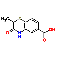2-甲基-3-氧代-3,4-二氢-2H-1,4-苯并噻嗪-6-羧酸结构式