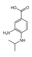 Benzoic acid, 3-amino-4-[(1-methylethyl)amino]- (9CI)结构式
