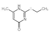 2-ethylsulfanyl-6-methyl-1H-pyrimidin-4-one结构式