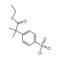 ethyl 2-(4-chlorosulfonylphenyl)-2-methylpropionate结构式