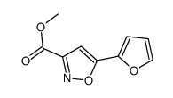 5-(2-呋喃基)异噁唑-3-甲酸甲酯结构式