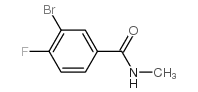 N-甲基-3-溴-4-氟苯甲酰胺结构式