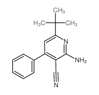 2-AMINO-6-(TERT-BUTYL)-4-PHENYLNICOTINONITRILE Structure