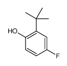 2-叔丁基-4-氟-苯酚结构式