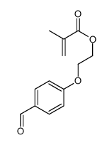 2-(4-formylphenoxy)ethyl 2-methylprop-2-enoate结构式