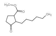methyl 2-hexyl-3-oxocyclopentanecarboxylate structure