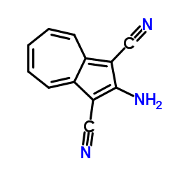 2-Amino-1,3-azulenedicarbonitrile Structure