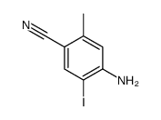 4-Amino-5-iodo-2-methylbenzonitrile结构式