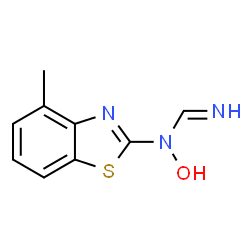 Methanimidamide, N-hydroxy-N-(4-methyl-2-benzothiazolyl)- (9CI)结构式