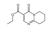 6,7,8,9-Tetrahydro-4-oxo-4H-pyrido[1,2-a]pyrimidine-3-carboxylic acid ethyl ester结构式
