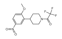 4-(2-methoxy-5-nitrophenyl)-1-(trifluoroacetyl)piperidine Structure