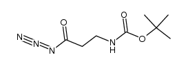 (2-azidocarbonyl-ethyl)-carbamic acid tert-butyl ester结构式