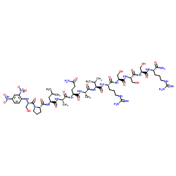 Dnp-Pro-TNF-α (71-82) amide (human) trifluoroacetate salt结构式