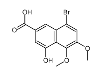 8-Bromo-4-hydroxy-5,6-dimethoxy-2-naphthoic acid Structure