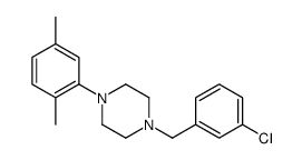 1-[(3-chlorophenyl)methyl]-4-(2,5-dimethylphenyl)piperazine Structure