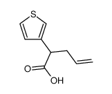 2-(3-thienyl)pent-4-enoic acid Structure