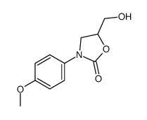 5-(hydroxymethyl)-3-(4-methoxyphenyl)-1,3-oxazolidin-2-one Structure