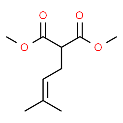 (3-METHYL-2-BUTENYL)PROPANEDIOIC ACID, DIMETHYL ESTER结构式